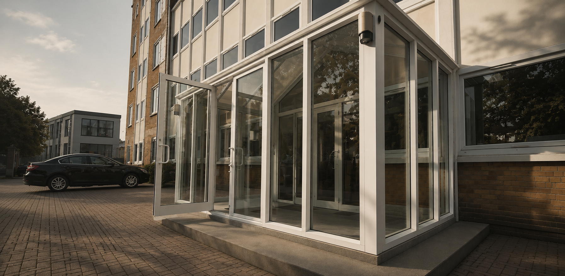 Kingfisher House entrance